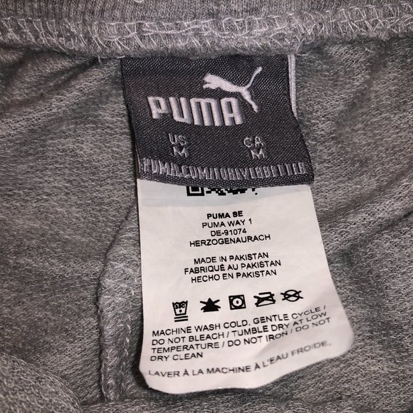 Kids' Puma Gray Lightweight Track Pants Sweats - Picture 5 of 5